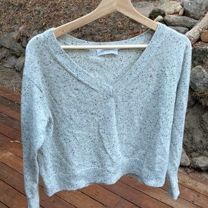 Everlane Donegal cropped cashmere v-neck